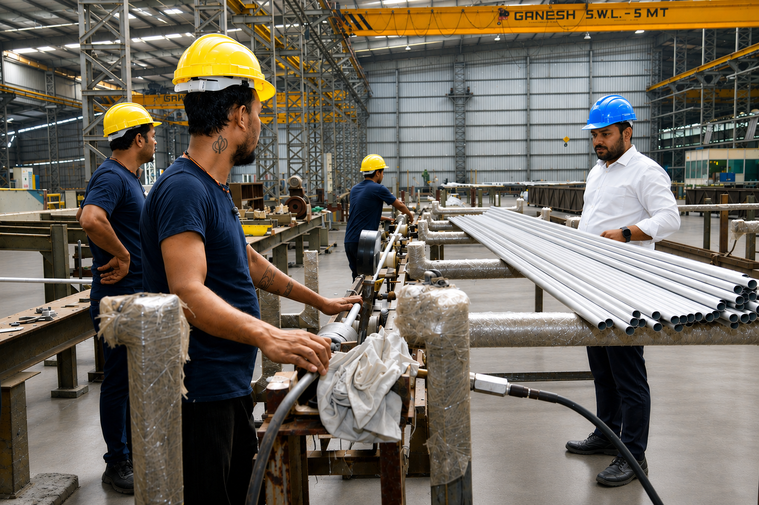 Hydrostatic pressure testing of pipes
